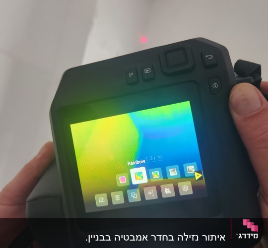 מכשיר תרמי עם תצוגת חום צבעונית